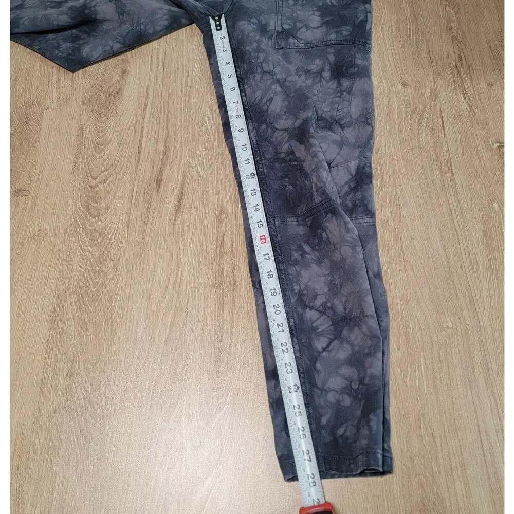 Anthropologie The Wanderer Tie Dye Overalls Size 27/4 Jumpsuit Blue Straight Leg